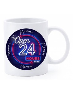 Tazza mug ceramica in scatola - Mamma Open 24 hours
