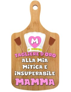 Tagliere in bambu' Cm. 32x18 - Premio tagliere d'oro Mamma