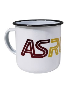 Tazza mug in metallo smaltato AS Roma