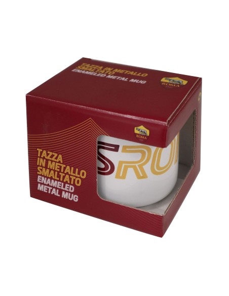 Tazza mug in metallo smaltato AS Roma