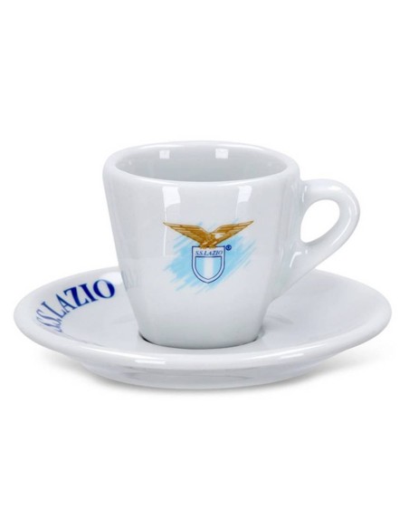 Tazzina da caffè con piattino ceramica SS Lazio