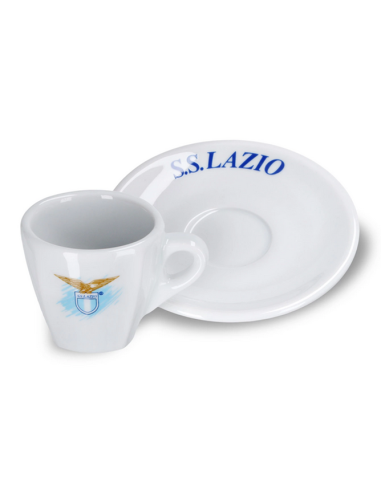 Tazzina da caffè con piattino ceramica SS Lazio