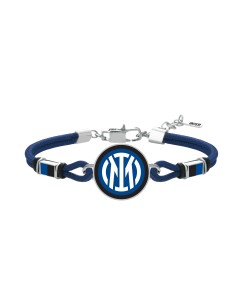 Bracciale cordino e placca in acciaio 316L FC Inter