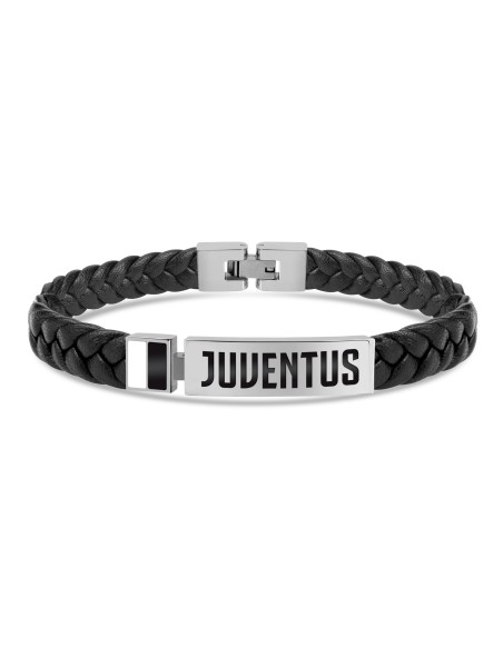 Bracciale in acciaio 316L e pelle FC Juventus