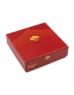 Bracciale con cordino e acciaio 316L AS Roma