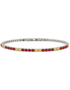 Bracciale tennis acciaio 316L e zirconia AS Roma