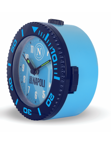 Sveglia rotonda quarzo moto continuo - SSC Napoli