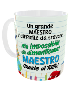 Tazza mug ceramica in scatola regalo - Un grande maestro è difficile da trovare.. ma impossibile da dimenticare! 2