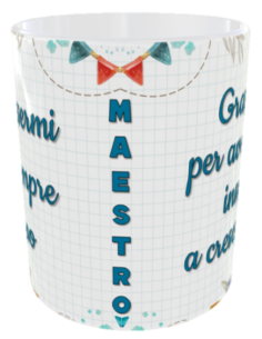 Tazza mug ceramica in scatola regalo "Maestro, grazie per avermi insegnato a crescere.." 2