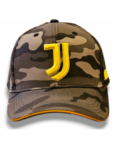Cappello con visiera mimetico logo giallo - FC Juventus