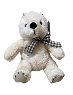 Peluche Orsetto Seduto Con Toppe Piccolo