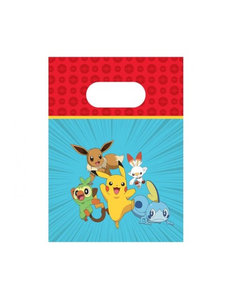 Sacchetti carta party - Confezione 4 pezzi - Pokemon