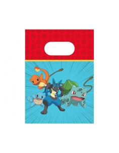 Sacchetti carta party - Confezione 4 pezzi - Pokemon 2