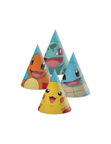 Cappellino party a cono Pokemon - Blister 6 pezzi