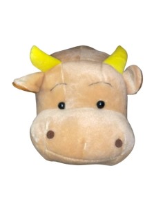 Peluche Palla Mucca beige