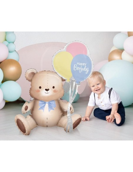 Palloncino mylar Cm. 41x76x31 - Orsetto con palloncini