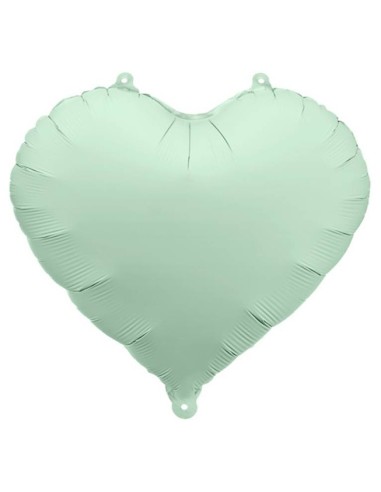 Palloncino mylar 18" Cm. 45 - Cuore - Green matt