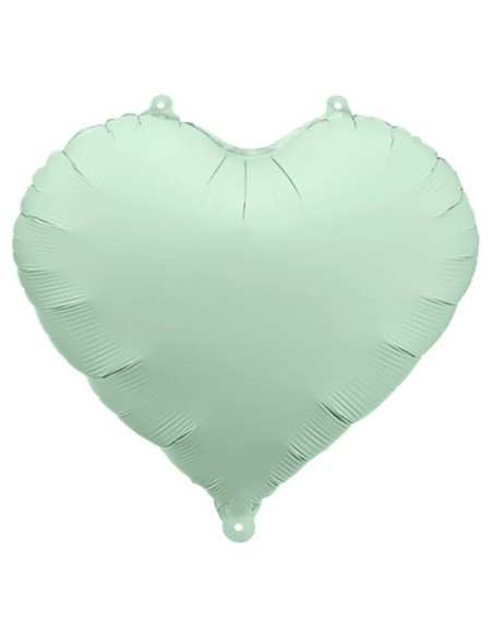 Palloncino mylar 18" Cm. 45 - Cuore - Green matt