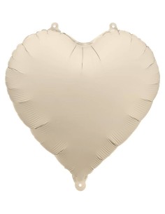 Palloncino mylar 18" Cm. 45 - Cuore - Beige