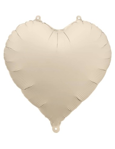 Palloncino mylar 18" Cm. 45 - Cuore - Beige