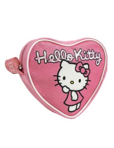 Borsetta tracollina a cuore glitterata Cm. 15x14 - Hello Kitty