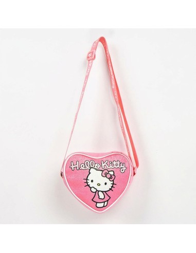 Borsetta tracollina a cuore glitterata Cm. 15x14 - Hello Kitty