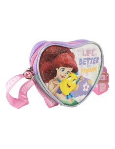 Borsetta tracollina a cuore glitterata Cm. 15x14 - Principesse 2