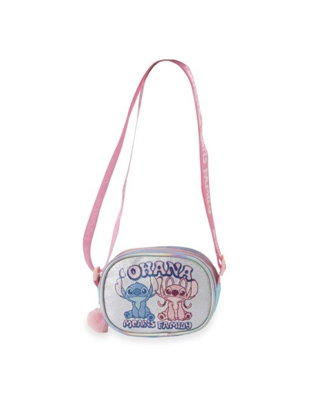 Borsetta tracollina rettangolare glitterata Cm. 14,5x10,5 - Stitch
