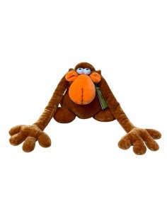 Peluche Scimmia con braccia lunghe stesa con sabbia Cm. 16