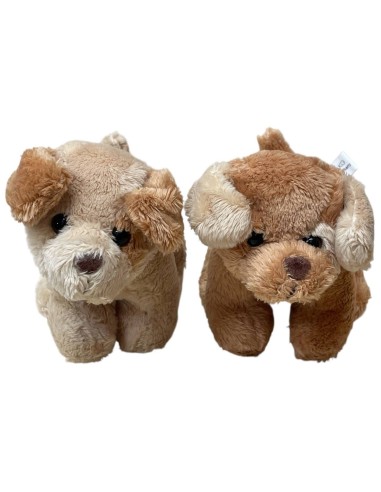 Peluche soft cagnolino ciniglia Cm. 12 - Colori assortiti