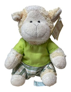Peluche Soft Pecora Vestita Cm. 18