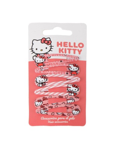 Blister 6 mollette clic clac - Hello Kitty