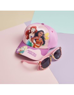 Set cappello con visiera e occhiali da sole - Principesse 2