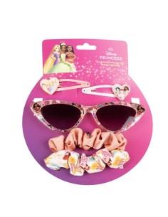 Set occhiali da sole premium e 4 fermacapelli Principesse