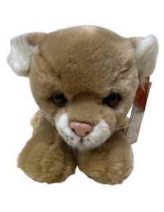 Peluche gattino marrone soft Cm. 18