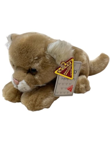 Peluche gattino marrone soft Cm. 18