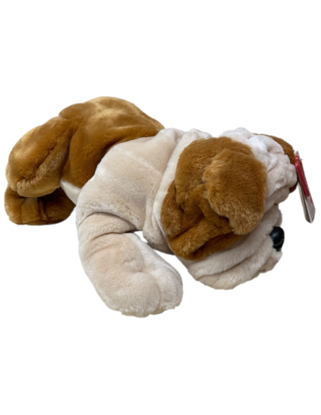 Peluche soft Bulldog steso Cm. 28