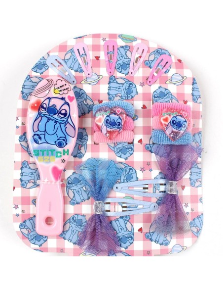 Zainetto trasparente con accessori per capelli - Stitch