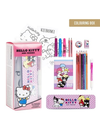 Set cancelleria in cubo - Hello Kitty