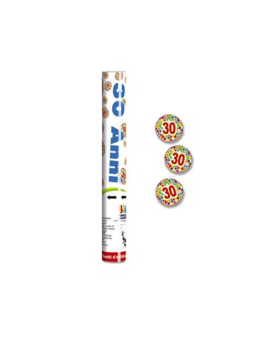 Cannone sparacoriandoli Cm. 30 - 30 Anni