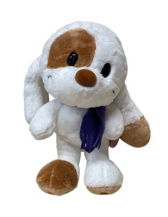 Peluche cagnolino Mylo in piedi con sciarpetta Cm. 20