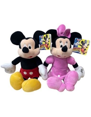 Peluche soft Topolino / Minnie Cm. 25 - Soggetti assortiti