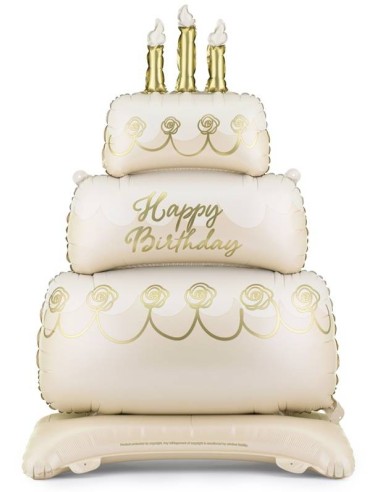 Palloncino mylar Cm. 70x100 - Torta Cake Standing Pastel