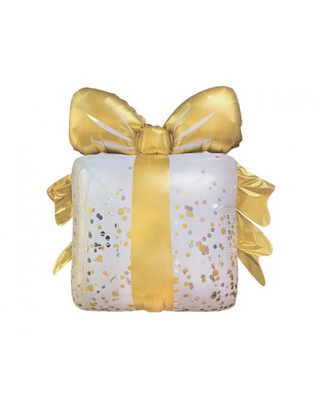 Palloncino mylar Cm. 50x48 - Pacchetto regalo - Gonfiaggio ad aria