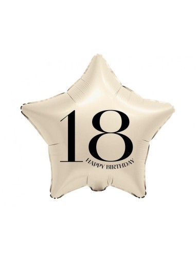 Palloncino mylar 18" stella crema Nr. 18