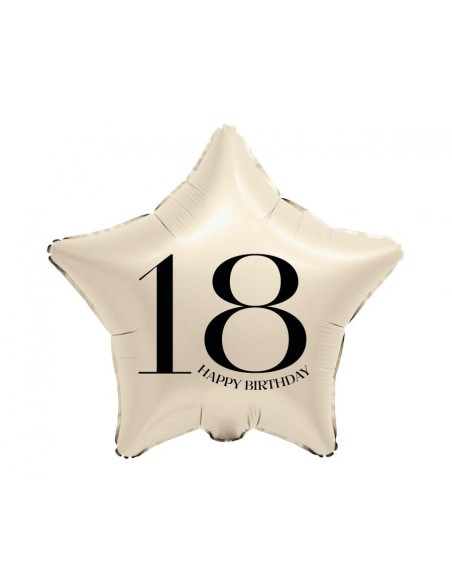 Palloncino mylar 18" stella crema Nr. 18