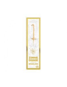 Candela sparklers Cm. 17 - Oro Gold - Numeri da 0 a 9 assortiti 2