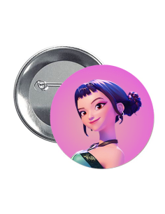 Set 6 spille tonde button Cm. 4,4 - K-Pop - Zoey