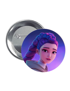 Set 6 spille tonde button Cm. 4,4 - K-Pop - Rumi