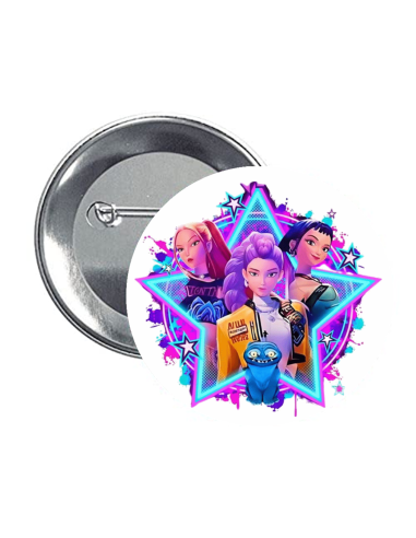 Set 6 spille tonde button Cm. 4,4 - K-Pop